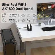 Adaptador USB WiFi WAVLINK AX1800: Internet Rápida e Estável para seu PC! - imagem 3