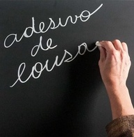 Papel de Parede Adesivo Chalkboard Vinil Lousa Escrever com Giz - Preto Fosco 2m x 1m - imagem 4