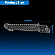 Pedal Dianteiro Moto Yamaha R3 MT-03 R25 MT25 (2014-2023) - Liga de Alumínio Premium Preto - imagem 4