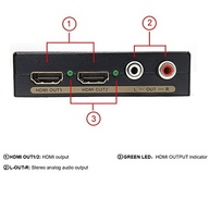YOTOCAP YT-912: Extrator de Áudio HDMI 2 Portas para Som Imersivo - imagem 5