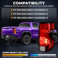 Conjunto de Luz Traseira LED para Chevrolet Colorado Z71/ZR2 (2023-2025) - Chicote e Lâmpadas Inclusos - imagem 3