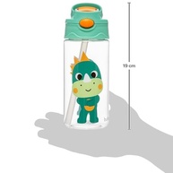 Garrafinha Tritan Buba Zoo Dino - 450ml com Canudo Silicone Seguro e Livre de BPA - imagem 3