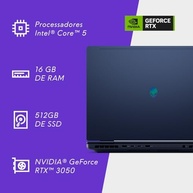 Notebook Gamer Alienware Aurora AC16-C5210H-A10 - Intel Core 5, NVIDIA RTX 3050, 16GB RAM, 512GB SSD, LED Full HD 120Hz, Windows 11 - imagem 3