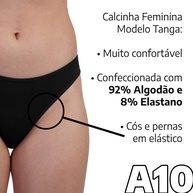 Calcinha Algodão Preta: Conforto Diário A10 - imagem 2