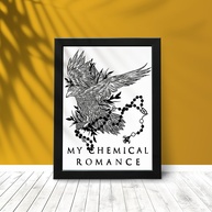 Quadro My Chemical Romance - The Black Parade A3 | Moldura Preta com Proteção em Vidro - imagem 1