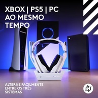 Headset Gamer Sem Fio Logitech G Astro A50 X LIGHTSPEED + Base Station, Com Conexão Bluetooth e HDMI 2.1 Passthru, Tecnologia PLAYSYNC, Compatível Com Xbox Series X|S, PlayStation, PC/Mac - Preto - imagem 3