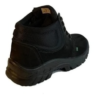Bota de Segurança Ecosafety PS136-AB: Proteção e Conforto para Seus Pés | Bico de Aço | Couro Nobuck Preto (Tamanho 41) - imagem 3
