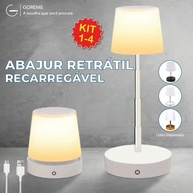 Abajur LED Recarregável: Ilumine com Estilo! - imagem 1