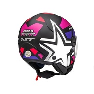 Capacete Peels Freeway 1ST Aberto Preto Fosco/Pink - Segurança e Estilo para Sua Moto - imagem 5