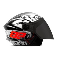 Capacete Aberto Pro Tork New Liberty 3 GP 88 Preto Brilhante - Tamanho 60 com Viseira Fumê - imagem 3