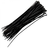 Abraçadeira de Nylon 7,6mm x 35cm – 100 Peças Pretas - imagem 1