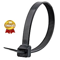 Abraçadeira de Nylon Preta 200 x 4,8 mm – 100 Unidades FERRARI - imagem 1