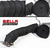 Fita Manta Termica Termotape Preta 5 Metros para Escapamento Carro e Moto + 2 Abraçadeiras Aço Inox - imagem 4