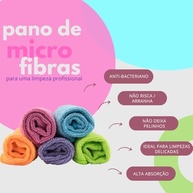 Kit 5 Panos de Microfibra Multiuso - Alta Absorção, Reutilizáveis e Sem Riscos - imagem 4