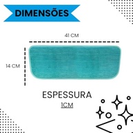Refil de Microfibra Verde para Mop Spray - Lava, Enxuga e Seca com Alta Absorção (2 Unidades) - imagem 3