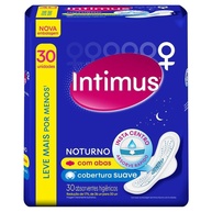 Absorvente Intimus Noturno Suave com Abas: 30 Unidades - imagem 1
