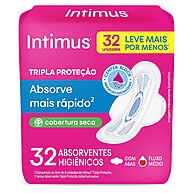 Absorvente Intimus Tripla Proteção: Seco e Protegido por Mais Tempo - imagem 1