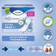 Tena Lady Discreet Extra: Kit com 40 Absorventes - imagem 2