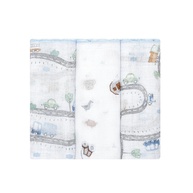 Babete Papizinha Estampada 32cm x 32cm - 3 Unidades Macias e Absorventes para Bebês - imagem 1
