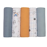 Kit Fraldas Papi Soft Estampado: 5 Peças Macias e Absorventes - imagem 2