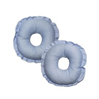 Kit 2 Rosquinhas De Amamentação Absorventes Seios Lavável 100% Algodão Tamanho:U;Cor:Azul - imagem 3