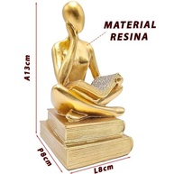 Kit Decorativo Luminária Bola de Cristal Galáxia + Estátua Pensador Abstrato - Decoração Criativa e Inspiradora - imagem 3