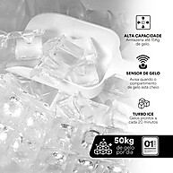 Máquina de Gelo 50kg: Gelo Rápido e Abundante! - imagem 2