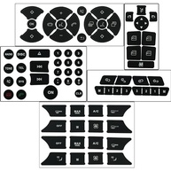 Kit Reparo Botões Rádio A/C Mercedes W204 C250 C350 ML GL GLK 2007-2014 - Adesivos Decalque - imagem 2