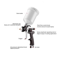 Pistola de Pintura Profissional com Revestimento PTFE - Alta Atomização e Acabamento Impecável - imagem 4