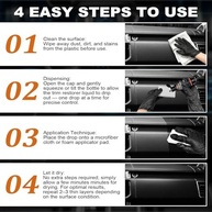 Restaurador de Acabamento Preto para Externo - Profundo Brilho em Minutos com Proteção UV e Impermeável - imagem 5