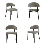 Cadeira Bless Fixa com 4 Pés - 55x52,5x77,5 cm - Estrutura em Aço com Acabamento Epóxi - imagem 1