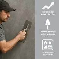 Revestimento Cimento Queimado Pronto para Uso 5kg - Acabamento Rústico Moderno para Pisos e Paredes - imagem 3