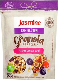 Jasmine Granola Cranberries e Açaí Sem Glúten 250g - imagem 1