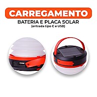 Lâmpada Solar Portátil Bask: Ilumine Seu Acampamento! - imagem 2