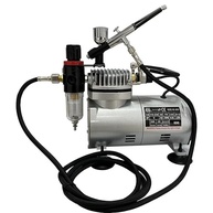 Kit Aerógrafo Profissional com Compressor Ação Dupla 0.3mm - Arte, Confeitaria, Bronzeamento e Mais! - imagem 2
