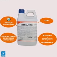 Clean by Peroxy Desinfetante Ação Alvejante 2L - Potente Limpador e Desinfetante para Todos os Ambientes - imagem 3