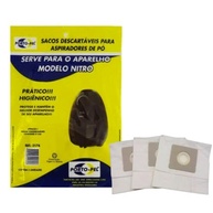 Kit com 3 Sacos para Aspirador Arno Nitro S2174 - Papel Resistente e Retenção de Ácaros - imagem 2