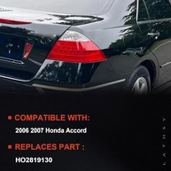 Luz Traseira Honda Accord Sedan 2006-2007 Lado Passageiro (Direito) - Vermelha com Lente Branca - imagem 3