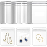 Organizador de Joias Transparente com Zíper - Bolsa PVC Antioxidante para Anéis, Brincos e Acessórios - imagem 4