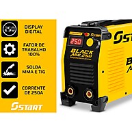 Máquina de Solda Black Arc 250 Start: Kit Completo com Máscara e Acessórios - imagem 2