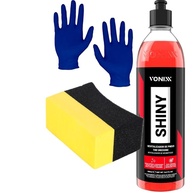 Kit Estética Automotiva Shiny 500ml Vonixx + Acessórios Karbox: Brilho e Proteção Impecáveis - imagem 1