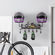 Organize Sua Garagem: Suporte de Parede OYEAL para Capacetes e Acessórios de Moto - imagem 3