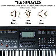 Teclado Musical Bravo BP550: 61 Teclas + Acessórios - imagem 2