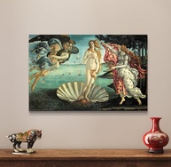 Quadro Decorativo O Nascimento de Vênus - Botticelli 95x65cm - Tela Acetinada Premium - imagem 5