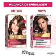 Tintura Excellence L'Oréal 5.1: Castanho Claro Acinzentado - imagem 2