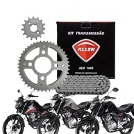 Kit Relação Transmissão Completo Titan 160 Fan 160 CG Start 160 (2016-2025) Allen - Aço 1045 - imagem 2