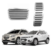 Pedaleira Aço Inox Esportiva Chevrolet Tracker 2012-2019 Automática - imagem 3