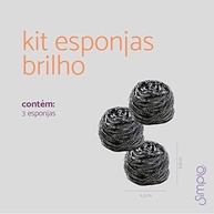 Esponja de Aço Inox Brilho 3 Peças - Limpeza Profunda e Durável - imagem 5
