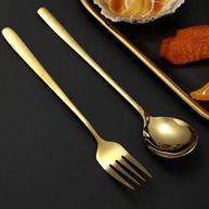 Conjunto de Talheres Dourados em Aço Inoxidável - Design Sofisticado e Resistente - imagem 3