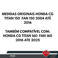 Kit Relação Transmissão Titan 150 Fan 150 CG 150 (2004-2015) Aço 1045 Allen - imagem 3